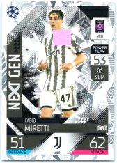 Fotbalová kartička 2022-23 Topps Match Attax UCL Next Gen 410 Fabio Miretti - Juventus