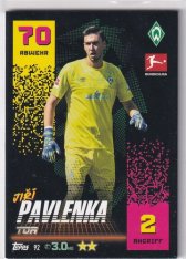 2022-23 Topps Match Attax Bundesliga 92 Jiří Pavlenka Werder Bremen