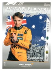 2025 Topps Turbo Attax F1  McLaren National Pride  154 Oscar Piastri