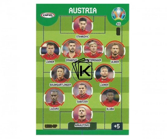 Panini Adrenalyn XL UEFA EURO 2020 Line Up 45 Austria