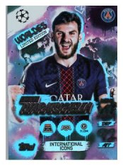 fotbalová kartička 2025-26 Topps Match Attax UCC Worldies Limited Edition - International Icons (Booster Tin 4) WLE 12 Khvicha Kvaratskhelia (Paris Saint-Germain)