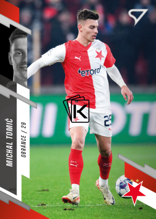 fotbalová kartička 2023-24 SportZoo Fortuna Liga 219 Michal Tomič SK Slavia Praha