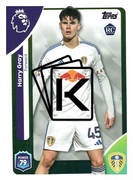 fotbalová kartička 2025-26 Topps  Premier League 334 Harry Gray (Leeds United)  -  Rookie