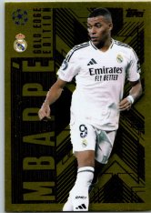 Fotbalová kartička 2024-25 Topps Match Attax EXTRA UEFA Club Competitions Gold Edge Edition GOL 10.  Kylian Mbappé (Real Madrid CF)