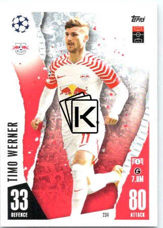 Fotbalová kartička 2023-24 Topps Match Attax UEFA Club Competitions 234 Timo Werner RB Leipzig