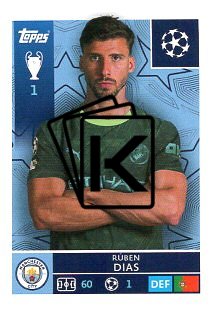 2025-26 Topps Champions League  Manchester City 303 Rúben Dias