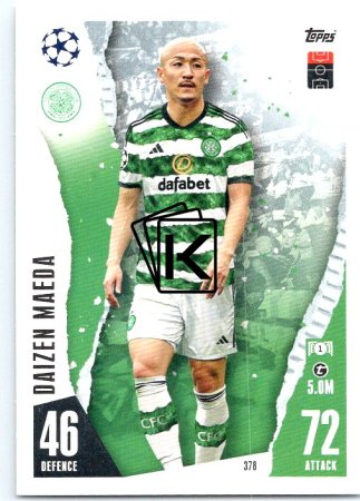 Fotbalová kartička 2023-24 Topps Match Attax UEFA Club Competitions 378 Daizen Maeda Celtic FC