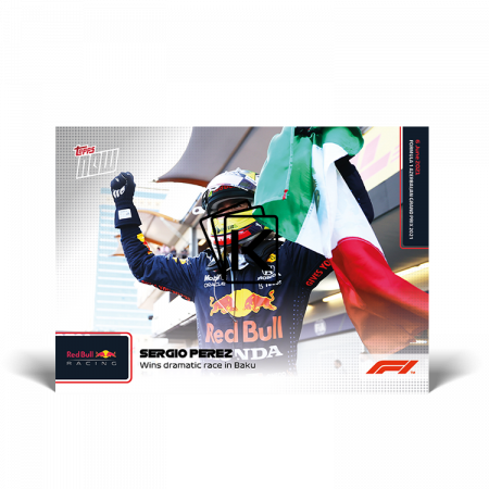 kartička Formule 1 Topps Now 2021 015 Sergio Perez Redbull Racing