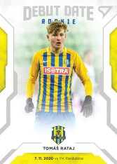 fotbalová kartička SportZoo 2020-21 Fortuna Liga Serie 2 Debut Date Rookie DR18 Tomáš Rataj Slezský FC Opava