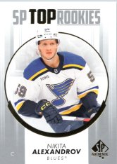 2022-23 Upper Deck SP Authentic SP Top Rookies TR-44 Nikita Alexandrov - St. Louis Blues