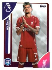 fotbalová kartička 2025-26 Topps  Premier League 173 Luis Díaz (Liverpool)