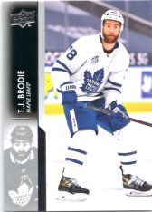 hokejová karta 2021-22 UD Series One 166 T.J. Brodie - Toronto Maple Leafs