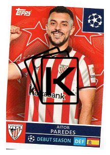 2025-26 Topps Champions League AC Bilbao 102 Aitor Paredes