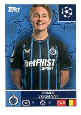 2025-26 Topps Champions League  Club Brugge 491 Romeo Vermant