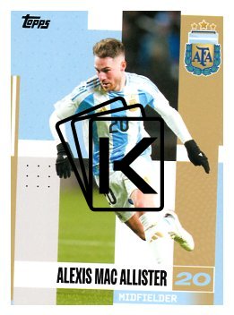 fotbalová kartička 2024-25 Topps Argentina Team Set 16 Alexis Mac Allister