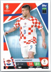 fotbalová karta Topps Match Attax EURO 2024 CRO18 Andrej Kramarić (Croatia)