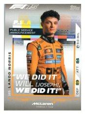 2025 Topps Turbo Attax F1  McLaren PSA  165 Lando Norris
