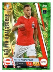 fotbalová karta Topps Match Attax EURO 2024 Green parallel GC1 Marko Arnautovič (Austria)