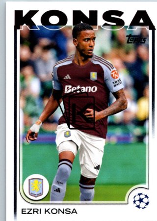 fotbalová kartička 2024-25 Topps UEFA Club Competitions Flagship 66 Ezri Konsa Aston Villa