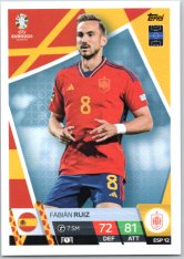 fotbalová karta Topps Match Attax EURO 2024 ESP12 Fabián Ruiz (Spain)