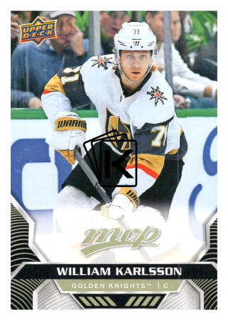 2020-21 UD MVP 52 William Karlsson - Vegas Golden Knights