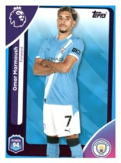 fotbalová kartička 2025-26 Topps  Premier League 194 Omar Marmoush (Manchester City)-PARALLEL Blue