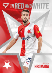 2025-26 SportZoo SK Slavia Praha In Red and White RW-08 Jakub Hromada