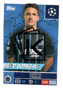 2025-26 Topps Champions League  Club Brugge 489 Christos Tzolis