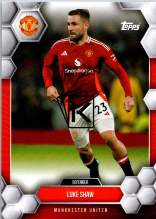 fotbalová kartička 2024-25 Topps Manchester United Fan Set 7 Luke Shawn