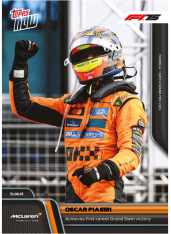 kartička 2025 Topps Now 057 Oacar Piastri McLaren F1
