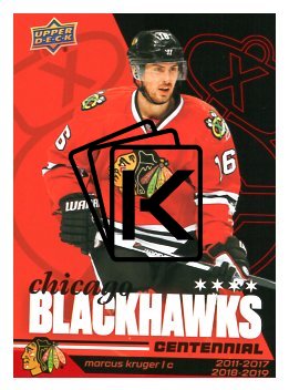 2025-26 Upper Deck Centennial Chicago Blackhawks 78 Marcus Kruger