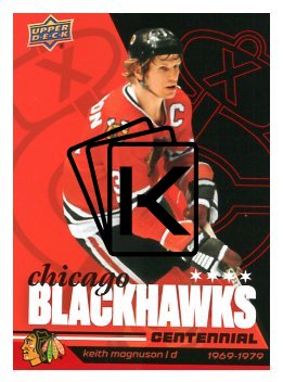 2025-26 Upper Deck Centennial Chicago Blackhawks 53 Keith Magnuson
