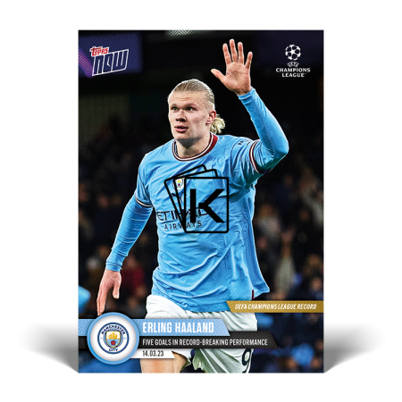 2022-23 Topps Now UCL 090 Erling Haaland - Manchester City