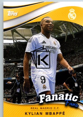 fotbalová kartička 2024-25 Topps Real Madrid CF Fan Set Fanatics Fans FF-4 Kylian Mbappé