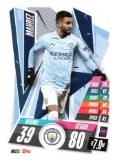 fotbalová kartička Topps Match Attax Champions League 2020-21 MCI13 Riyad Mahrez Manchester City