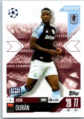 Fotbalová kartička 2024-25 Topps Match Attax EXTRA UEFA Club Competitions Squad Update 5.  Jhon Durán (Aston Villa)