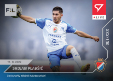 fotbalová kartička SportZoo 2022-23 Live L-036 Srdjan Plavšič FC Baník Ostrava /59