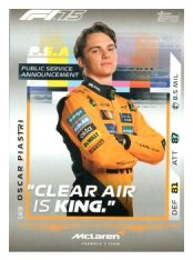 2025 Topps Turbo Attax F1  McLaren PSA  169 Oscar Piastri