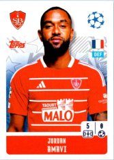 2024-25 Topps Champions League 371 Jordan Amavi (Stade Brestois 29)