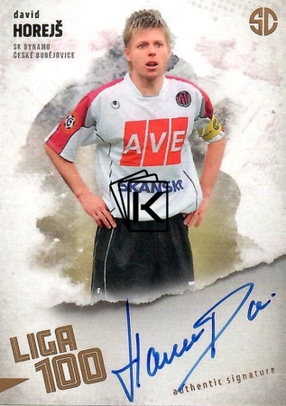 podepsaná karta 2025 Supr Cards Liga 100 HO-DA David Horejš SK Dynamo České Budějovice gold /12