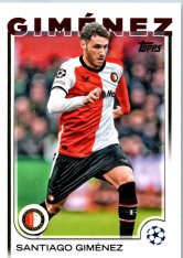 fotbalová kartička 2024-25 Topps UEFA Club Competitions Flagship 189 Santiago Giménez Feyenoord