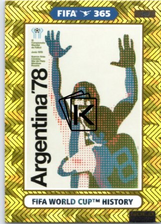 fotbalová karta Panini Adrenalyn XL FIFA 365 2021 FIFA World Cup History 380 Argentina 1978