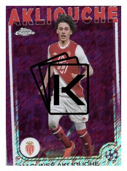 fotbalová kartička 2024-25 Topps Chrome Magenta 64 - Magnes Akliouche