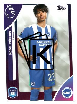 fotbalová kartička 2025-26 Topps  Premier League 83 Kaoru Mitoma (Brighton & Hove Albion)
