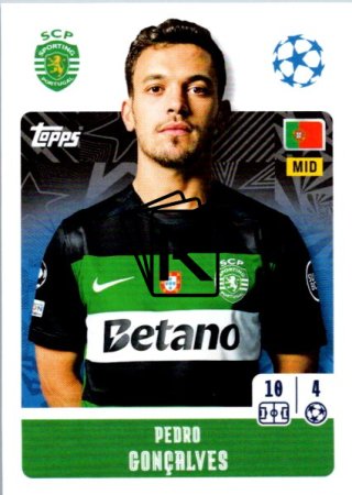 2024-25 Topps Champions League 363 Pedro Gonçalves (Sporting Clube de Portugal)