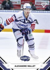 hokejová kartička 2021-22 SportZoo Tipsport Extraliga 122 Alexandre Mallet HC Kometa Brno