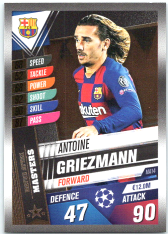 Fotbalová kartička 2019-2020 Topps Match Attax Champions League 101 Masters MA14 Antoine Griezman FC Barcelona