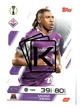 fotbalová kartička 2025-26 Topps Match Attax UCC 288 Moise Kean (ACF Fiorentina)