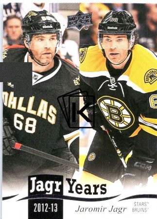 Insertní karta 2018-19 Years JJ-19 Jaromir Jagr Dallas / Boston