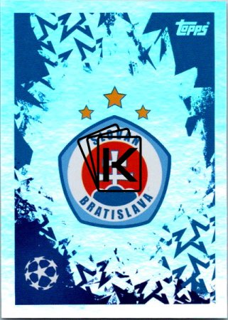 2024-25 Topps Champions League 491 Club Badge (SK Slovan Bratislava)